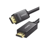 Cable DP Macho a HDMI Macho / Longitud 3m / Soporta 4K@30Hz / Soporta 3D / Cobre Estañado 28AWG / Blindaje interno múltiple / Transmisión Unidireccional / Botón de Liberación / Chip de Última Generación