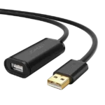Cable de Extensión Activo USB 2.0 / 10 Metros / Macho-Hembra / Booster individual FE1.1S incorporado / Velocidad de hasta 480 Mbps / Ideal para impresoras, consolas , Webcam, etc.