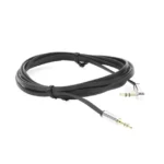 Cable Auxiliar Plano 2 Metros / Conector 3.5mm a 3.5mm / Macho-Macho / Recto a Angulo / Ángulo de 90° en una de sus Puntas / Color Negro - Image 3