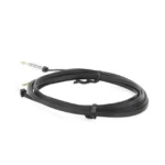 Cable Auxiliar Plano 2 Metros / Conector 3.5mm a 3.5mm / Macho-Macho / Recto a Angulo / Ángulo de 90° en una de sus Puntas / Color Negro - Image 5