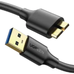 Cable Adaptador USB-A 3.0 a Micro USB 3.0 / 0.5 Metros / Carga y Sincronización de Datos / Velocidad de hasta 5 Gbps / Blindaje Interior Múltiple / Núcleo de Cobre Estañado de 22 AWG / Compatibilidad Universal.