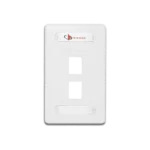 Placa de Pared Modular 10G MAX de 2 Salidas, Color Blanco