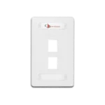 Placa de Pared Modular 10G MAX de 2 Salidas, Color Blanco - Image 2