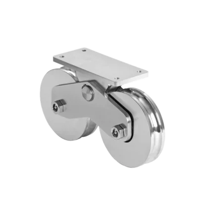Rueda Doble de 16 cm / Capacidad Para Puertas de hasta 1920 kg / Canal Tipo "U"
