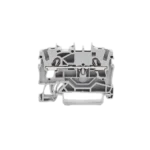 Borna de paso para 2 conductores; 2,5 mm²; Apropiado para aplicaciones Ex e II; Marcaje lateral y central; para carril DIN 35 x 15 y 35 x 7,5; Push-in CAGE CLAMP®; 2,50 mm²; gris