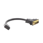 Convertidor DVI macho a HDMI Hembra | Bidireccional | DVI 24+1 | 1080P@60Hz | Cable de 22cm | Negro. - Image 3