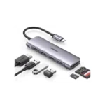 HUB USB-C (Docking Station) 6 en 1 | HDMI 4K@30Hz | 3 Puertos USB 3.0 | Lector Tarjeta SD + Micro SD (TF) Uso Simultáneo | Chip de Última Generación | Potente Disipación de Calor |  Caja de Aluminio. - Image 2
