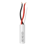 Bobina de 305 Metros de Cable 2 x 18 AWG / Riser / Blanco / Para aplicaciones en Alarmas de intrusión, Control de acceso, Interfonos, TV porteros, Automatizacion, Audio y Voceo.