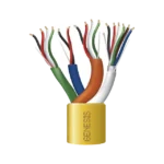 Carrete de Cable de 305 Metros / Color Amarillo / Compuesto por  6 x 22 AWG blindado, 4 x 18 AWG, 4 x 22 AWG, y 2 x 22 AWG / Para Aplicaciones en Control de Acceso