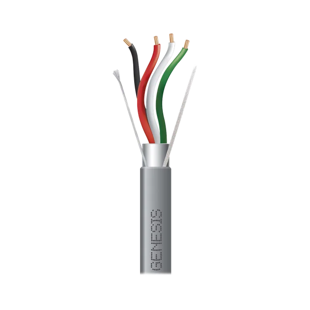 22151009_1000-h Carrete de 305 Metros (1000 Pies) / Cable 4 x 18 AWG / Color Gris / Blindado / Riser / Aplicaciones de Audio Control de Acceso y Automatización - Image 1