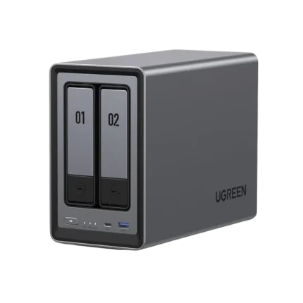 NASync DXP2800 | SO UGOS Pro |  Intel N100 12th Gen Intel® 4 Core™ | 2 Bahías SATA hasta 48TB | 2-Bahias (M.2 NVMe) hasta 16TB | 8GB DDR5 (Exp. a 16GB) | Ethernet 2.5G  | HDMI 4K | 2* USB2.0 | 1*USB 3.2Gen | 1* USB 3.2Gen2 | 1*USB-C 3.2Ge