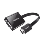 Adaptador HDMI a VGA / Resolución 1080P / Audio 3.5mm / Con Puerto Micro USB para Alimentación / Plug &  Play / No Requiere Controlador / ABS / Flexible y Duradero - Image 2