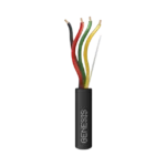 Carrete de Cable 305 Metros / 4 X 18 AWG / Cable DIRECT BURIAL / Para uso en Intemperie / Uso en Aplicaciones en Sistemas de Detección de Incendio, Sistemas de Evacuación, Control de Acceso