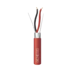 Carrete de 152 Metros de Alambre / 2 x 14 AWG / Riser / BLINDADO / Tipo FPLR / Color Rojo / Para Aplicaciones en Sistemas de Detección de Incendio y Sistemas de Evacuación