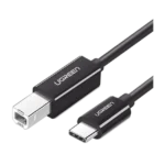 Cable de Impresora o escáner USB-C | 1m (6 pies) | USB Tipo C a USB 2.0 Tipo B | Soporta Thunderbolt 3 | Alta velocidad | DAC | Compatible con Brother HP, Canon, Lexmark, Epson, Dell, Xerox, Samsung, etc. - Image 2