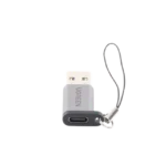Adaptador USB 3.0 Macho a USB-C 3.1 Tipo C Hembra |Carga y Sincronización de Datos | Admite Corriente de 3A | Transferencia de hasta 5 Gbps | Amplia Compatibilidad | Chip VL160 | Caja de Aluminio | Color Gris - Image 3