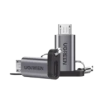 Adaptador USB-C 3.1 a Micro USB | Carga Rápida | FPC/QC2.0 | Sincronización de Datos | Velocidad de Transferencia de hasta 480Mbps | Incluye Cordón | Caja de Aluminio | Múltiples Protecciones | Amplia Compatibilidad.