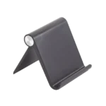 Soporte de Escritorio  para Teléfono Celular / Ajustable de 0° a 100° / Goma Antiarañazos / Antideslizante / Amplia Compatibilidad con dispositivos de 4'' a 7.9'' / Plegable / ABS / Color Negro