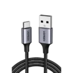 Cable USB-A a USB-C | 1 Metro | Transferencia de datos de 480 Mbps | Carga Rápida | QC 4.0/3.0/2.0 | FPC | AFC | Protección Integrada | Caja de Aluminio | Nylon Trenzado | Color Negro. - Image 2