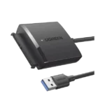 Adaptador USB 3.0 a SATA III | Compatible con Disco Duro HDD y SSD de 2.5" y 3.5" de hasta 12 TB | Velocidad USB 3.0 de hasta 5 Gbps | Alta Velocidad con UASP & TRIM | Cable de 50 cm.