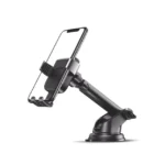 Soporte de Celular para Automóvil con Ventosa / Diseño de Sujecion en Triangulo / Ajustable 270° / Rotable / Estirable / Amplia Compatibilidad con dispositivos de 4'' a 7'' / Color Negro - Image 2