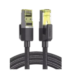 Cable Ethernet Cat7 CLASSâ? F/FTP Redondo con Malla de Nylon 1 Metro