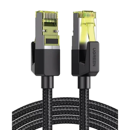 Cable Ethernet Cat7 CLASSâ? F/FTP Redondo con Malla de Nylon 2 Metros