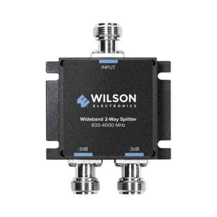 Divisor de potencia (Splitter) de dos vías para 600-4000 MHz.