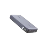 Power Bank de 25000mAh | 3 Salidas 145W Max. | USB-A + 2 USB-C | PD 3.0, QC3.0 | FCP | SCP | Pantalla Inteligente | Carcasa Ignifuga | Color Gris | Incluye Cable USB de 50cm | Carga tu Laptop de Manera Segura.
