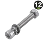 1 Tornillo Allen Milimétrico de Acero Inoxidable  M8-1.25 x 12/ Con 1 Tuerca, 1 Arandela de Presión y 1 Plana / Para Montajes de Módulos Foto Voltaicos . - Image 2