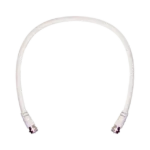 Jumper Coaxial con Cable Tipo RG-6 en Color Blanco de 60.96 centímetros de Longitud y Conectores F Macho en Ambos Extremos. 75 Ohm de Impedancia. - Image 2