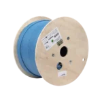 Bobina de Cable Blindado F/UTP de 4 Pares, Z-MAX, Cat6A, Soporte de Aplicaciones 10GBase-T, CMR (Riser), Color Azul, 305m