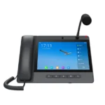 Teléfono IP Android 9.0 Empresarial para voceo 20 líneas SIP, pantalla táctil, Wi-Fi y Bluetooth, PoE, Voceo/ Musica por Multicast, puertos Gigabit, soporta recepción de video. - Image 2