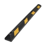 Tope Vehicular P / Estacionamiento / 183cm / Color Negro-Amarillo / 8 Franjas Reflejantes.