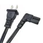 Cable de Alimentación Eléctrica para 120-240 Vca / 1 Metro / 2 Clavijas tipo Americano / Conector en Forma tipo L - Image 4