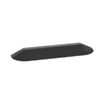 Tapa Final Para Canaleta de Piso AFR4BCBL6, Material PVC Rígido, Color Negro