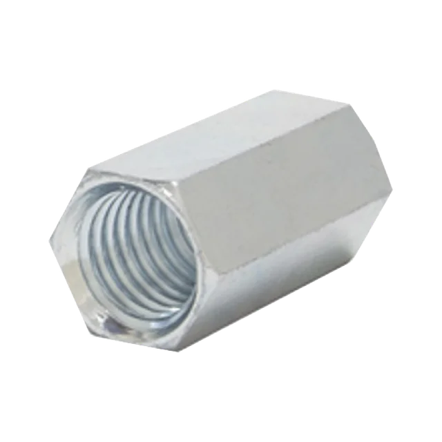 ANCCH1478-h Cople hexagonal roscado cuerda maquina galvanizado de 6.5 mm (1/4") - Image 1