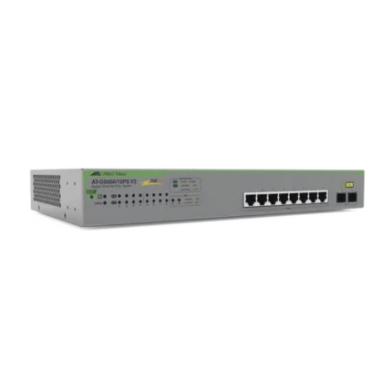 Switch PoE+ Gigabit WebSmart de 10 puertos 10/100/1000 Mbps (2 x Combo) + 2 puertos gigabit SFP (Combo), 75 W