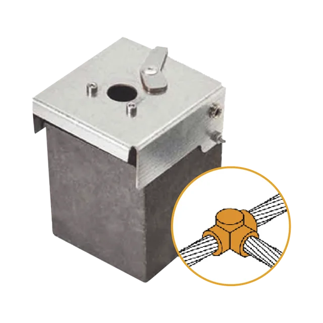 ATW40_W40_TH-h Conector Tipo T de Latón / Cable 50-70 mm² (1/0-2/0 AWG) / Alta Conductividad / Resistente a Corrosión / Unión Segura - Image 1
