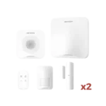 (AX HOME) KIT de Alarma AX HOME / Incluye: 1 Hub con batería de respaldo / 1 Llavero / 1 PIR / 2 Contactos Magnéticos / 1 Sirena / Wi-Fi / 3G/4G / Compatible con Hik-Connect P2P y Hik-Partner PRO - Image 2