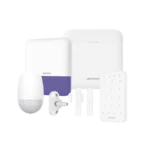 (AX PRO) KIT de Alarma AX PRO / Incluye: 1 Hub con bateria de respaldo / 1 Sensores PIR / 1 Montaje Universal para PIR / 2 Contactos Magnéticos / 1 Teclado / 1 Sirena Inalambrica Exterior / WiFi / Compatible con Hik-Connect P2P