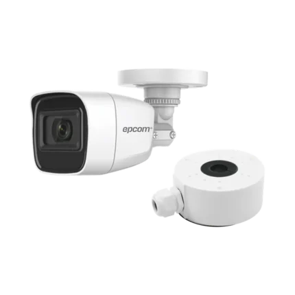 KIT DE CÁMARA + MONTAJE / Cámara Bala TURBOHD 2 Megapixel (1080p) / Gran Angular 106° / Lente 2.8 mm / 25 mts IR EXIR / Exterior IP66 / 4 Tecnologías / dWDR