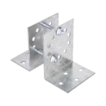 Base Multiposición para postes de paso o esquina en cercos electricos 100% Acero galvanizado. - Image 2
