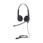 Jabra Biz 1500 Duo, auricular profesional con cancelación de ruido, ideal para contact center con conexión QD (1519-0157)