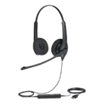 Jabra Biz 1500 Duo, auricular profesional con cancelación de ruido, ideal para contact center con conexión USB (1559-0159)