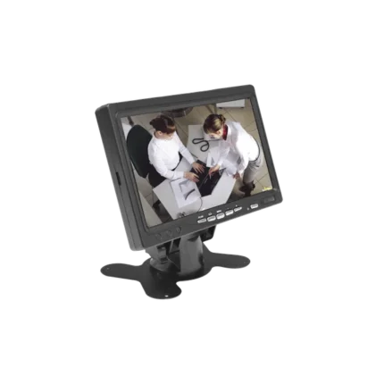 Monitor 7" TFT-LCD ideal para colocar en vehículos o DVR/NVR.  Entradas de video HDMI, VGA y RCA (CVBS)