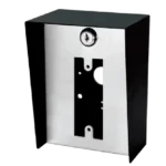 Gabinete para Montaje en Poste ENFORCER / Carcasa de Acero con Pintura en Polvo / Placa Frontal de Acero Inoxidable con Bisagra / IP65 Impermeable / Incluye Herrajes de Montaje y 2 Llaves / Compatible con Dispositivos de Formato Angosto y Ancha - Image 2