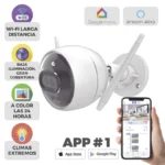 Bala IP 2 Megapíxel / Wi-Fi  / Doble Lente / COLORES EN OSCURIDAD / Deteccion de Personas o Vehículos  / Cruce de Línea / Intrusión a un área / Audio de dos vías / Luz Estroboscópica / Sirena / MicroSD - Image 3