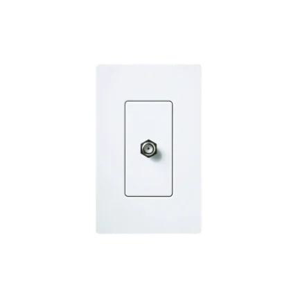 Adaptador de cable coaxial, de pared para cable de TV.