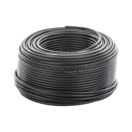 Cable Fotovoltaico Negro / 6mm² (10AWG) / Material COBRE /  2000V / Rollo de 100m